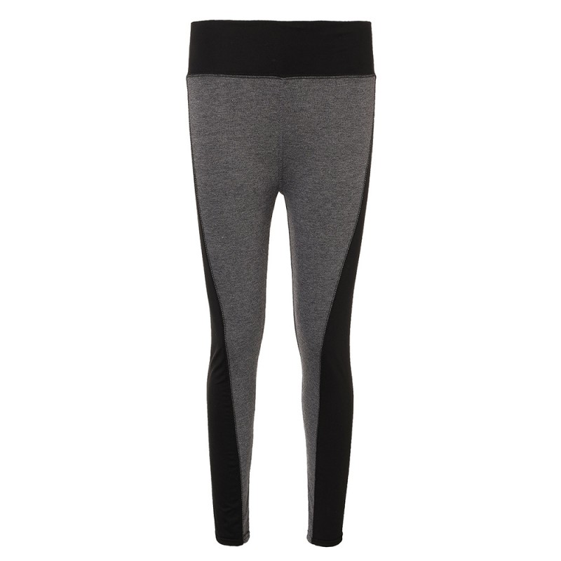 Sport Casual Gray Patchwork Low Waist Women Yoga Leggings Pants