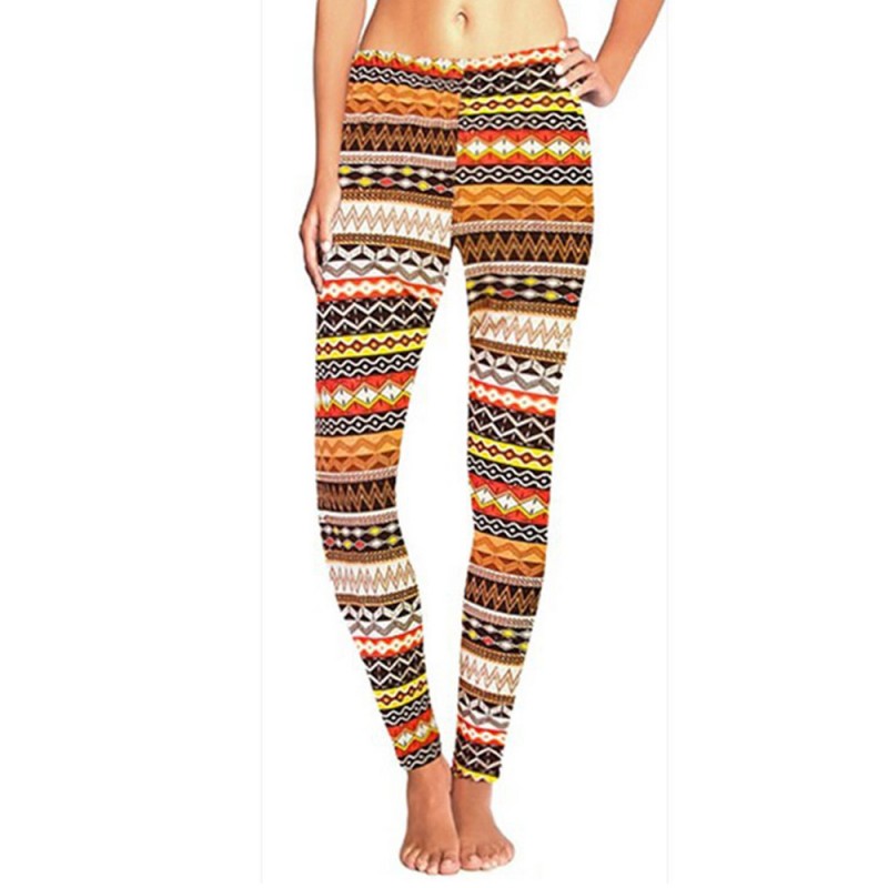 Women High Waist Fitness YOGA Sport Pants Printed Stretch Leggings