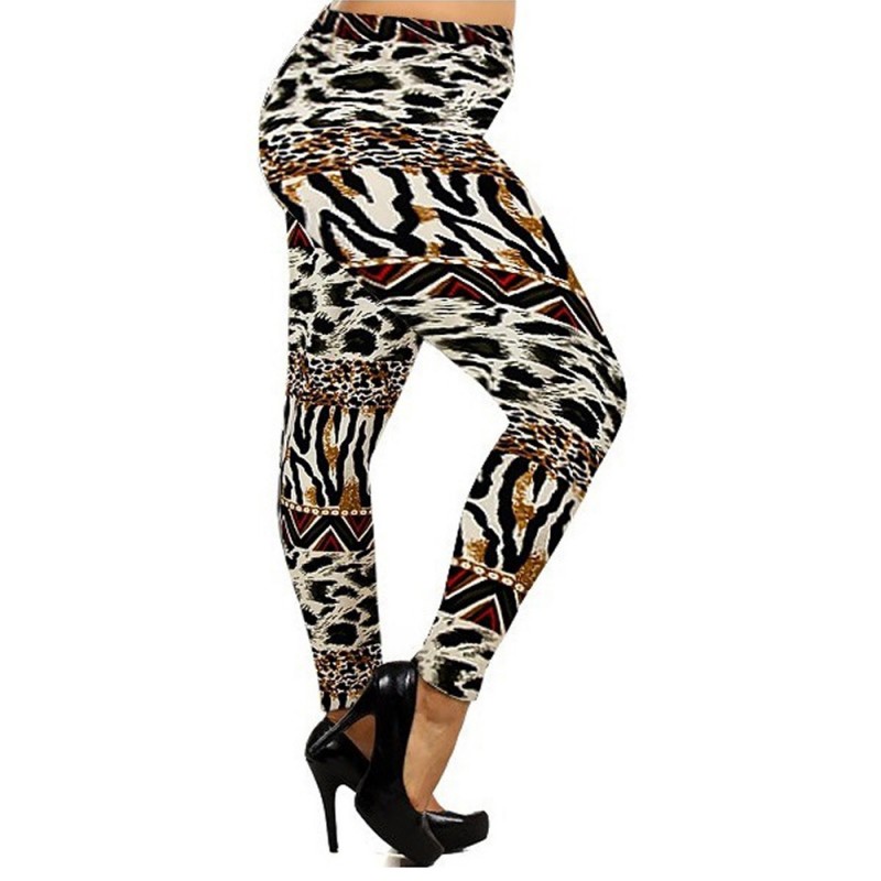 Women High Waist Fitness YOGA Sport Pants Printed Stretch Leggings