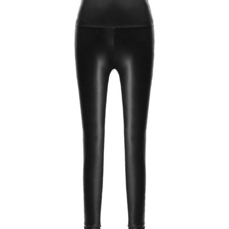 Women Fashion PU Leather Leggings Fashion High Waist Punk Leggings