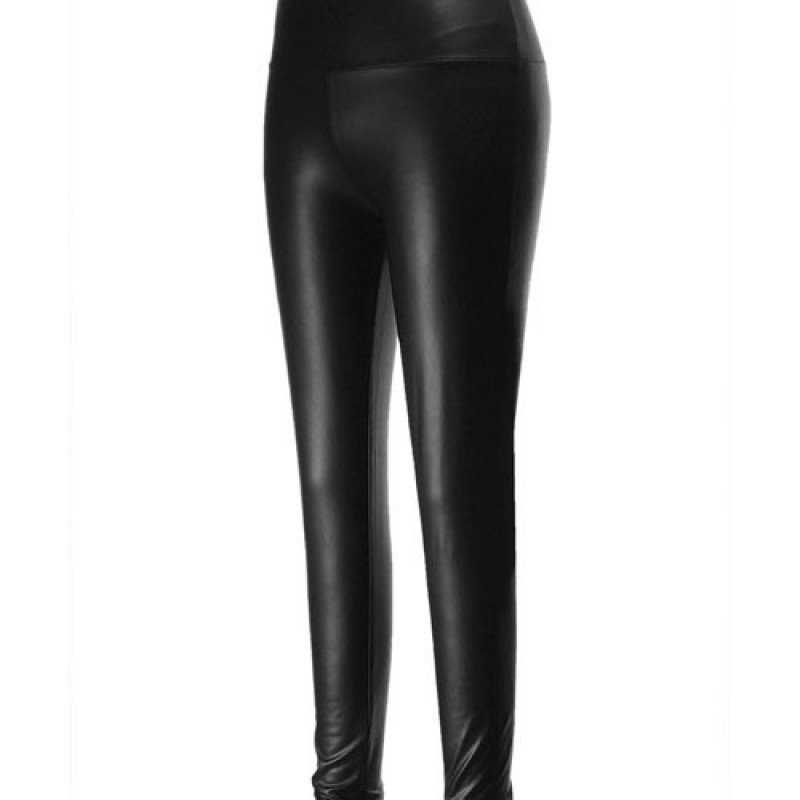 Women Fashion PU Leather Leggings Fashion High Waist Punk Leggings