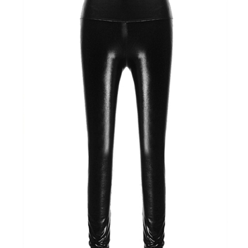 Women Fashion PU Leather Leggings Fashion High Waist Punk Leggings