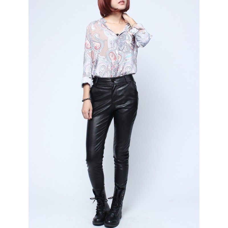 Fashion PU Leather Leggings