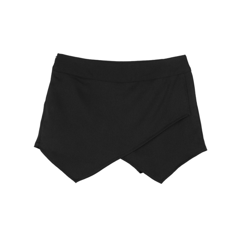 Zanzea Women Classic Pure Color Asymmetrical Chiffon Hot Shorts