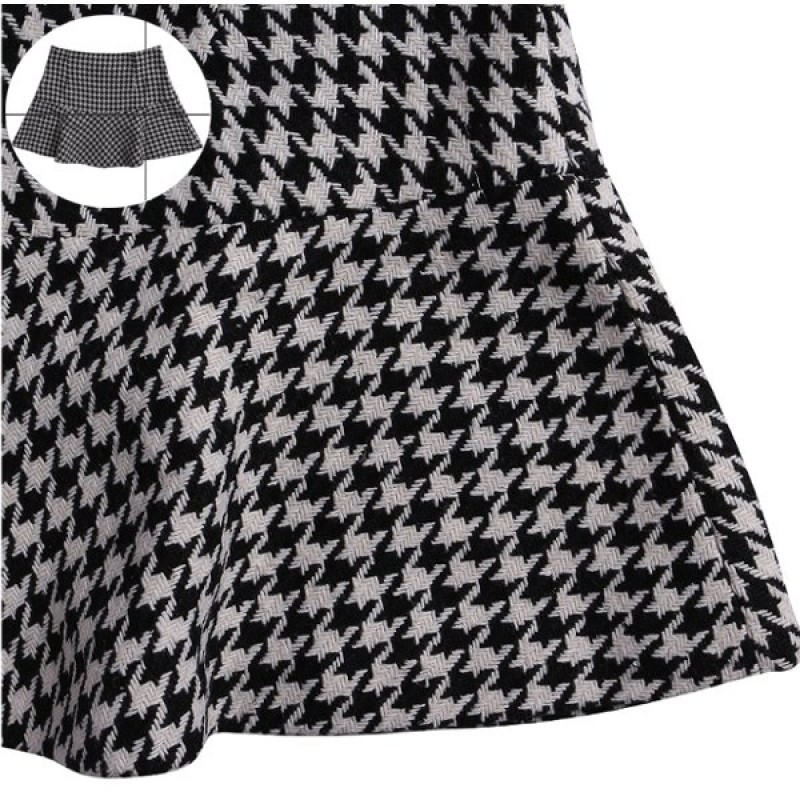 Women Pattern Chiffon Ruffles Short Skirts Ladies Ball Gown Skirt