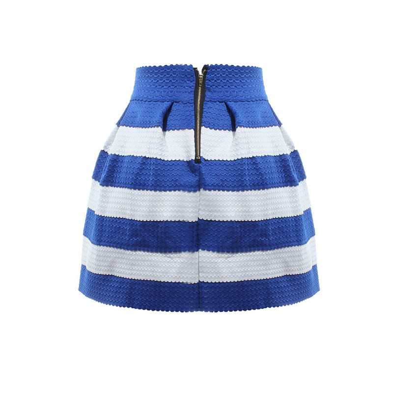 Vintage Striped Mini Skirt