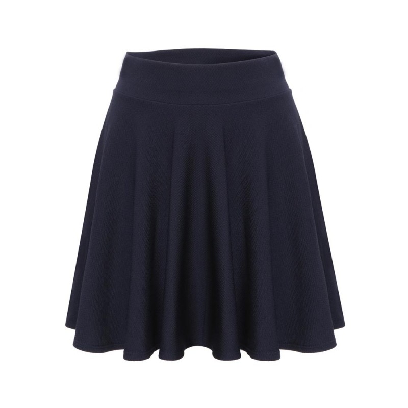Multicolor High Waist Fold Short Slim Mini Long Pattern Skirt