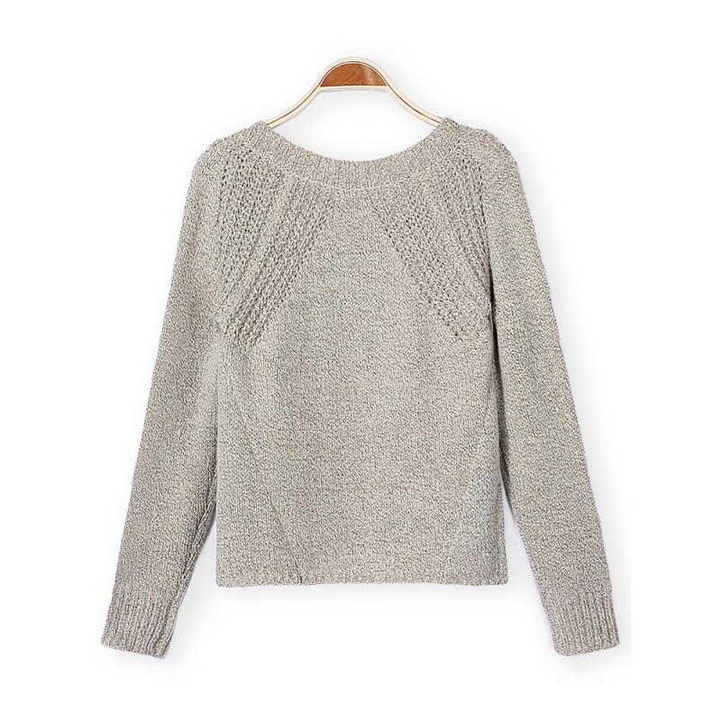 Women Oblique Zipper Knit Sweater Cashmere Cardigan