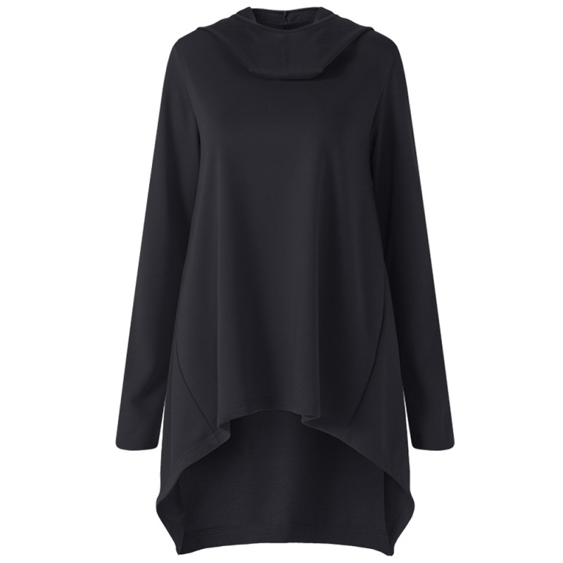 Casual Women Pullover Tops Long Sleeve Asymmetric Sweatshirts